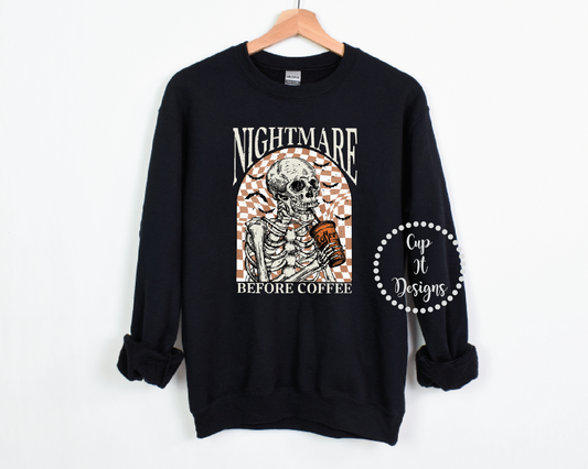 Nightmare Before Coffee Crewneck