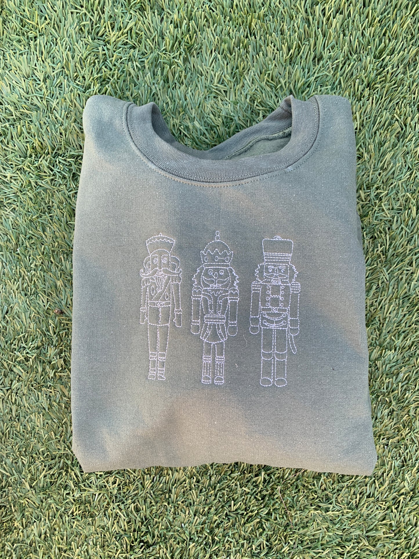 Nut Cracker Embroidered Crewneck