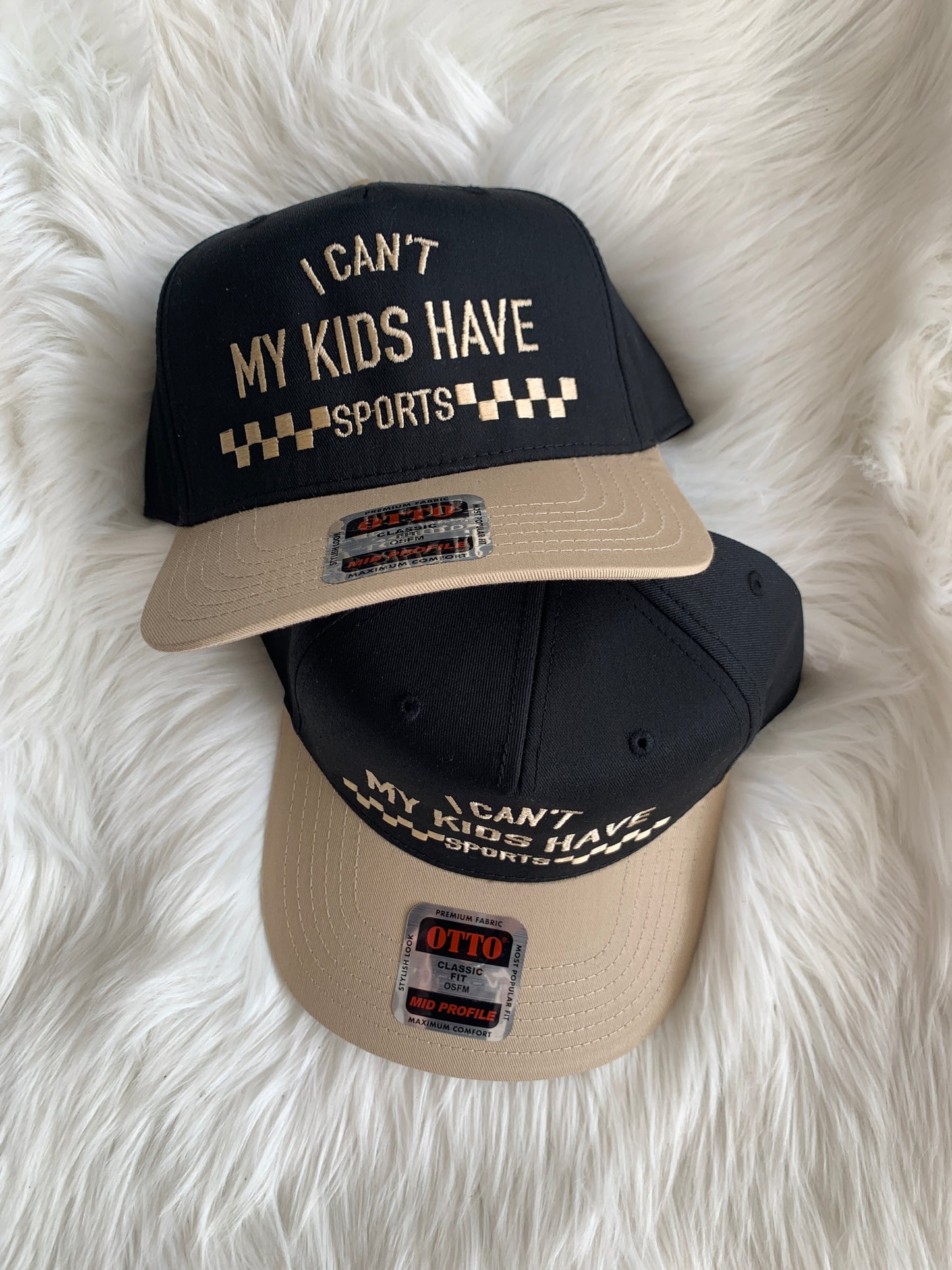I Can’t My Kids Have Sports Embroidered Hat