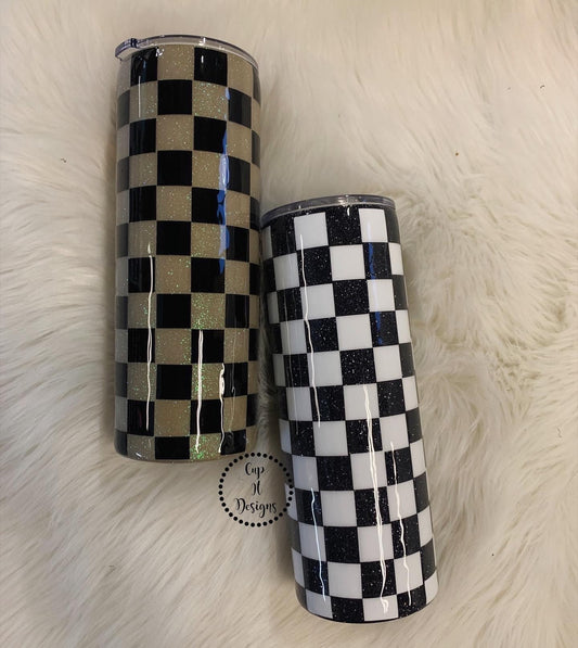 Checker Epoxy Tumbler