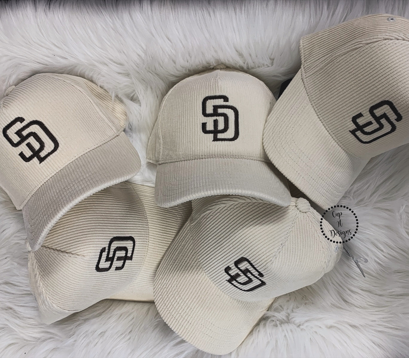 Tan SD Corduroy Hat