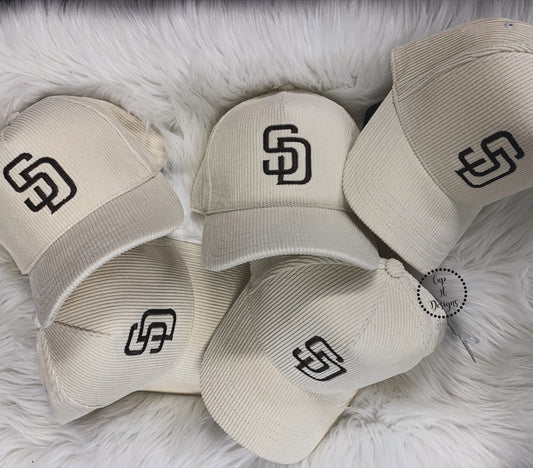 Tan SD Corduroy Hat