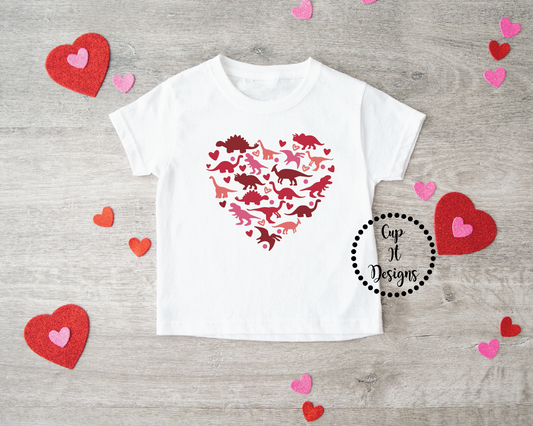 Kids Dino Heart Tee