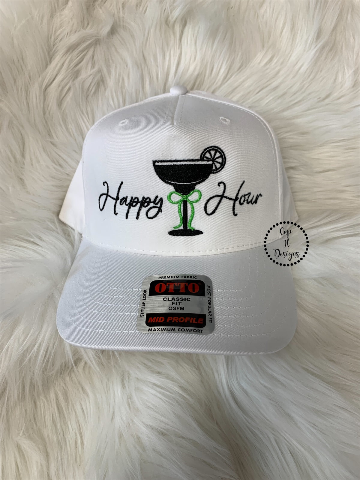 Happy Hour Embroidered Hat