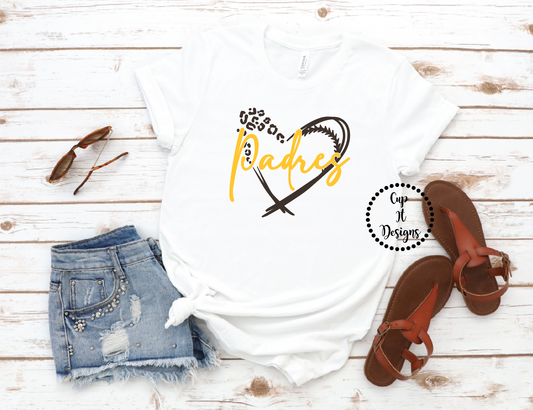 Padres Cheetah Heart Shirt