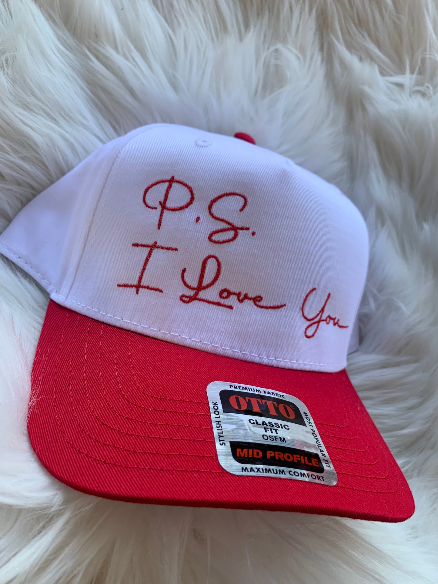 P.S. I Love You Embroidered Hat