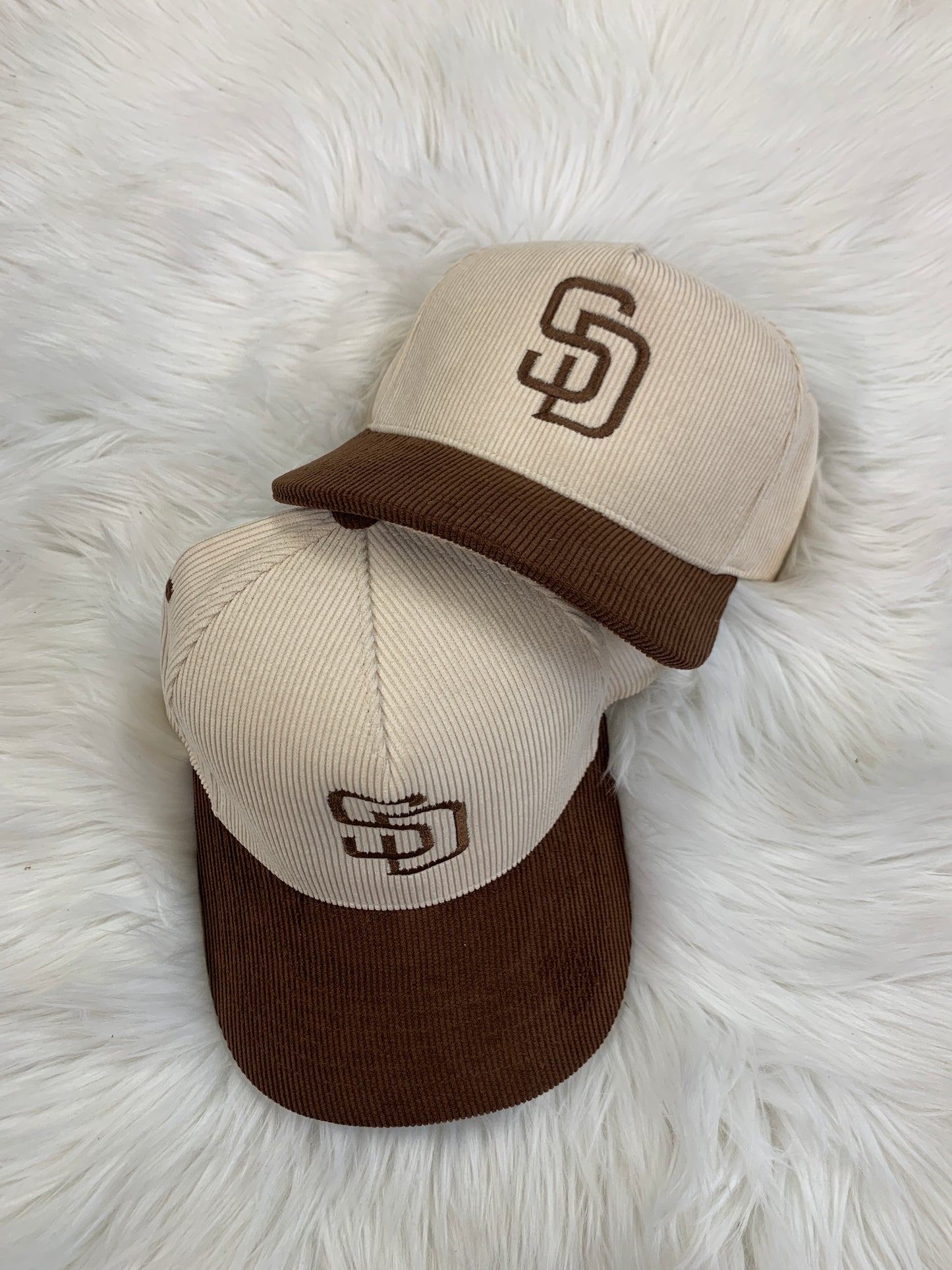 Tan/Brown SD Corduroy Hat