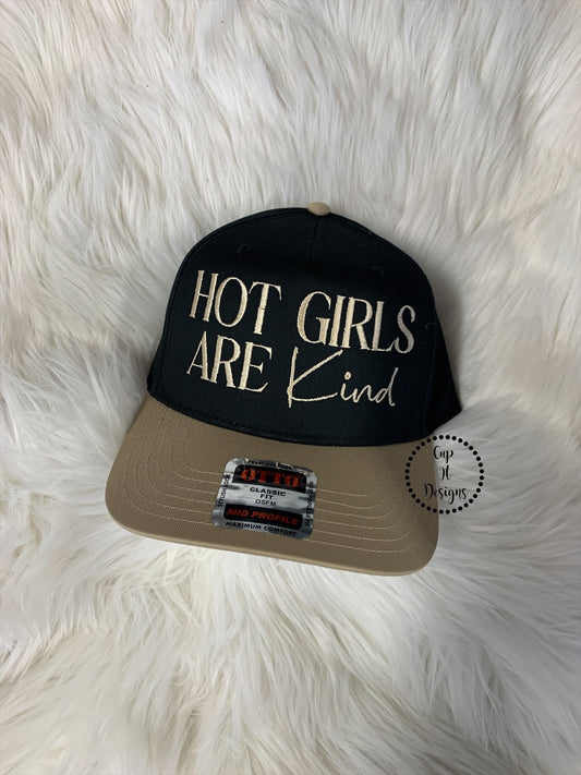 Hot Girls Are Kind Embroidered Hat