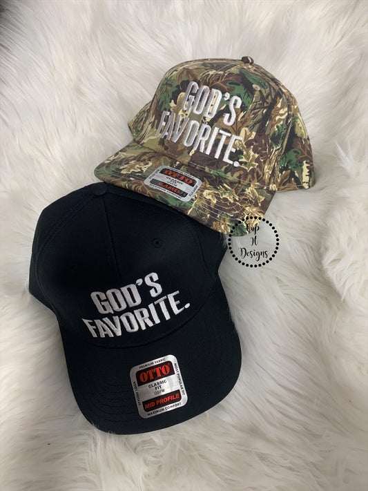 Gods Favorite Embroidered Hat