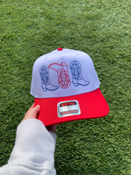 Boots Embroidered Hat