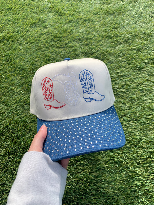 Boots Embroidered Hat