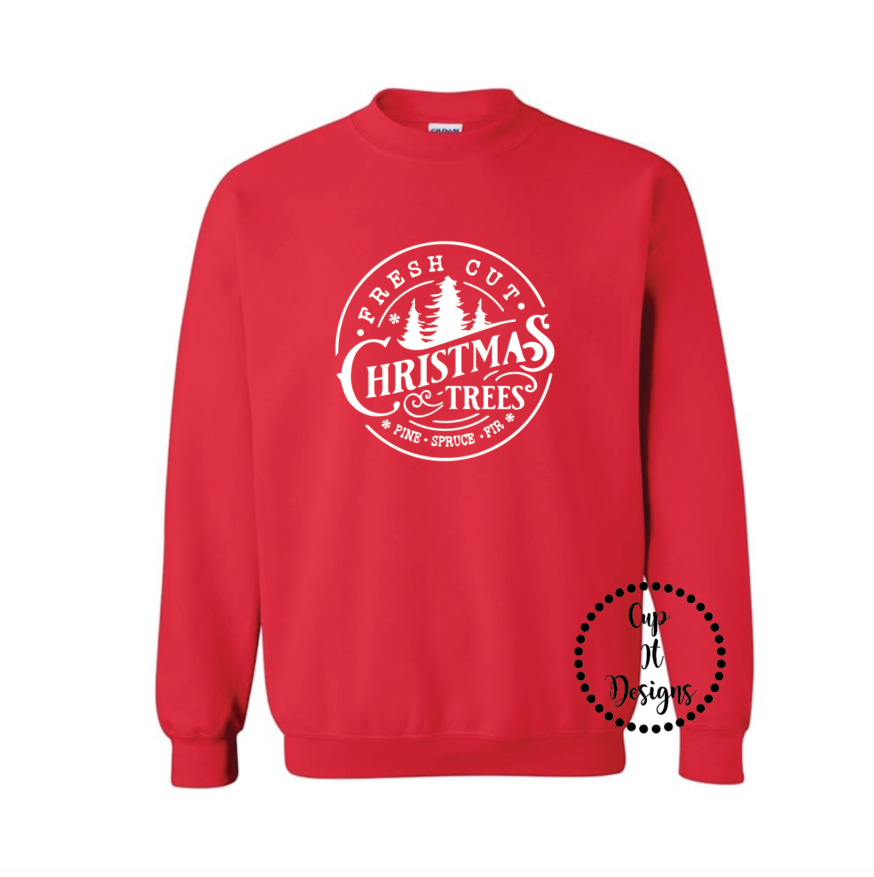 Fresh Cut Christmas Trees Crewneck