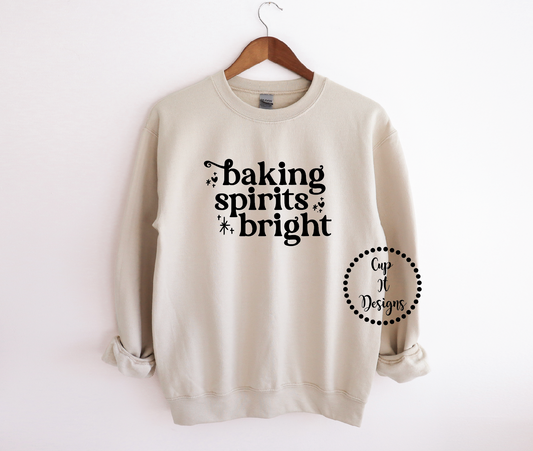 Baking Spirits Bright Crewneck