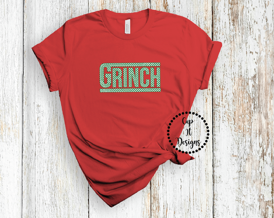 Checker Grinch Tee
