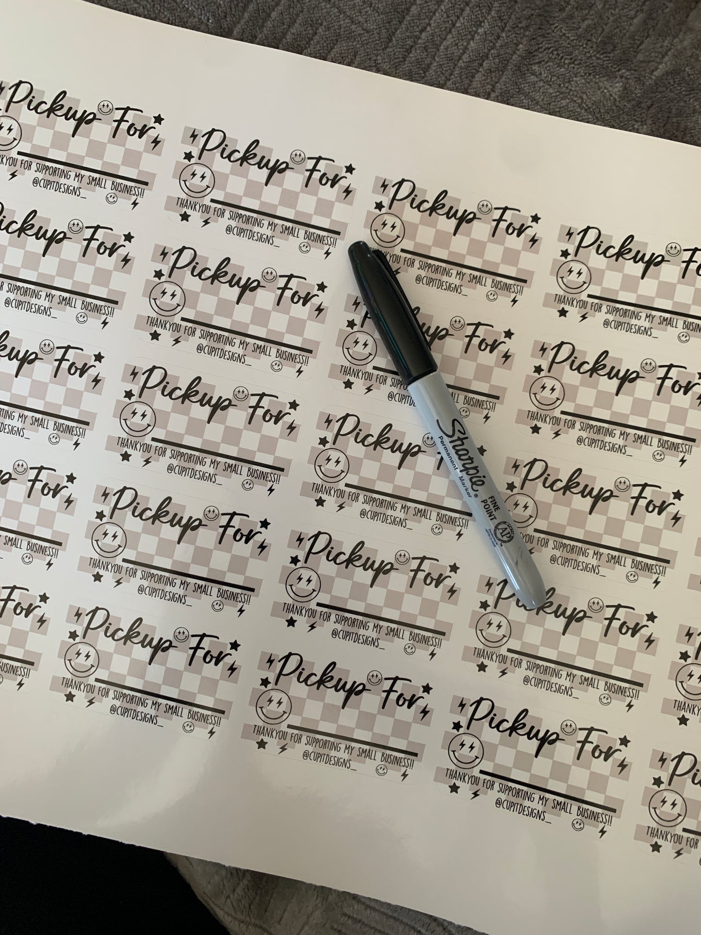 Checker Pick Up Small Business Sticker