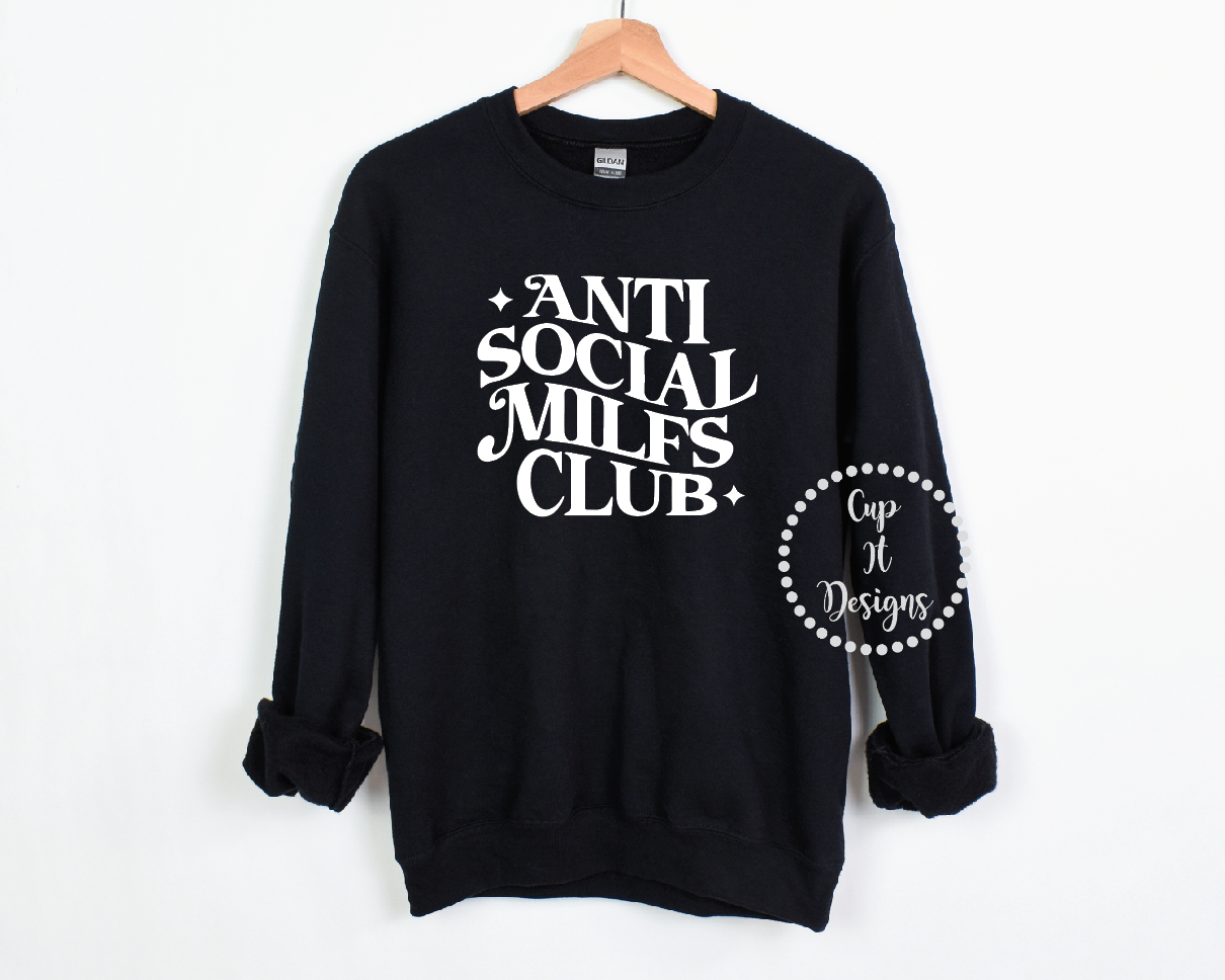 Anti Social Milfs Club Crewneck