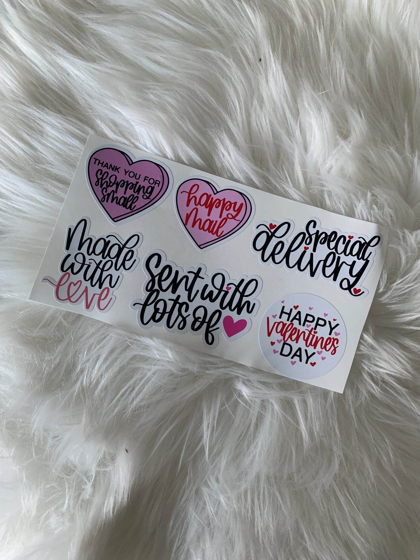 Valentines Day Small Business Shipping Sticker Pack