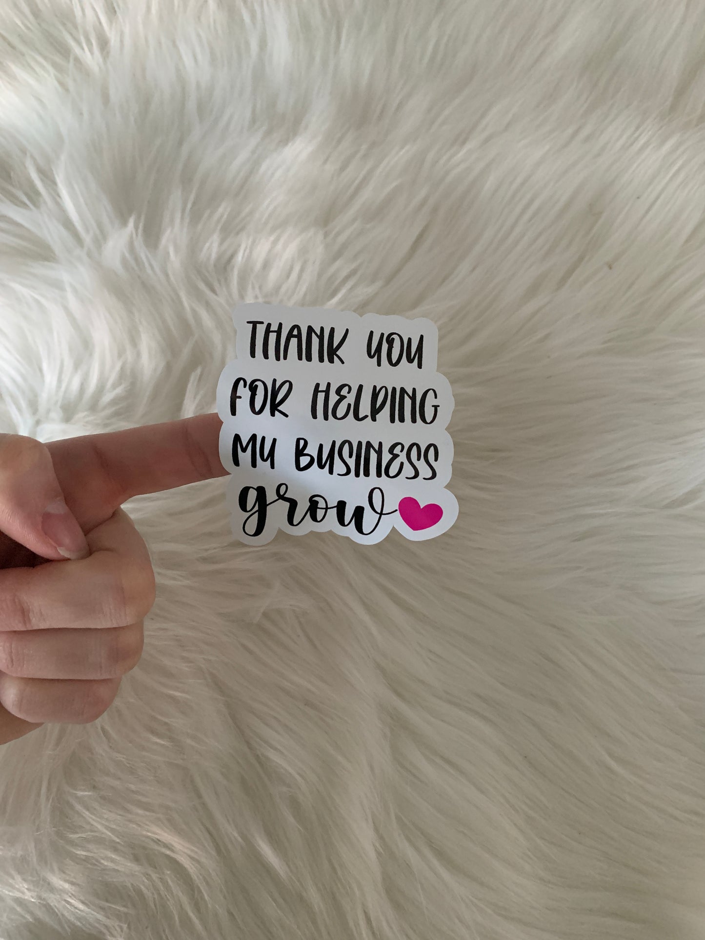 Thank You For Helping Small Business Shipping Sticker