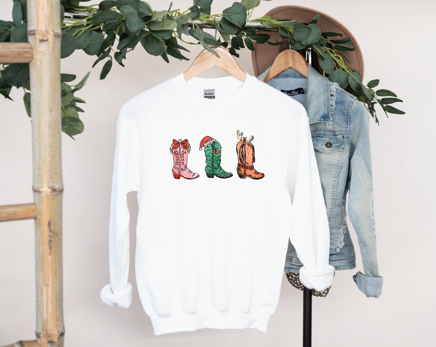Cowgirl Grinch Crewneck