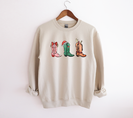Cowgirl Grinch Crewneck