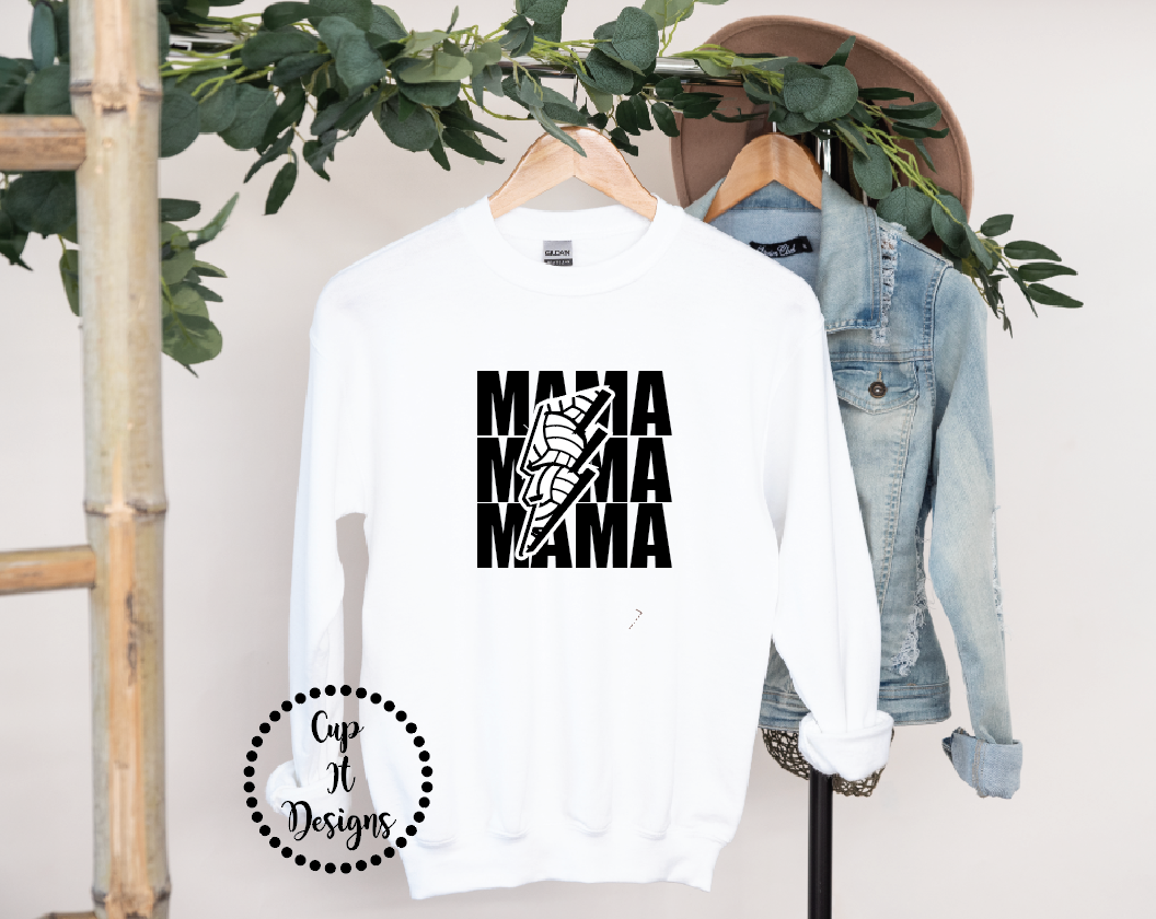 Volleyball Mama Tee/Crewneck