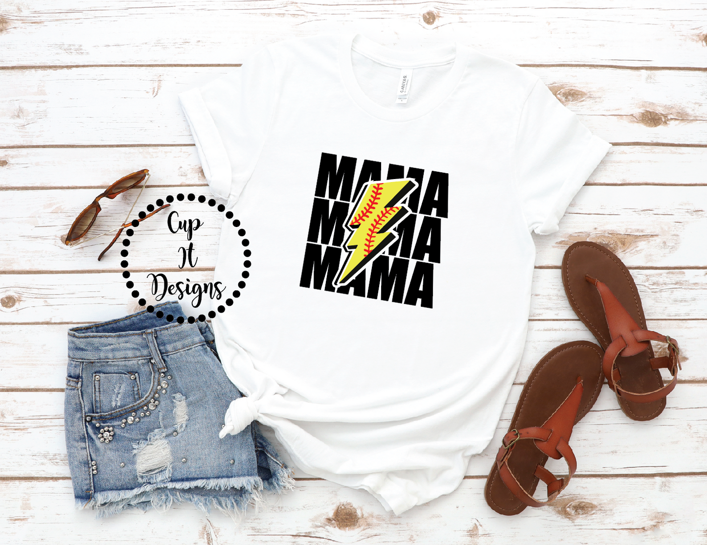 Softball Mama Tee/Crewneck