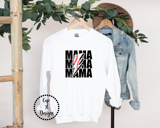 Baseball Mama Tee/Crewneck