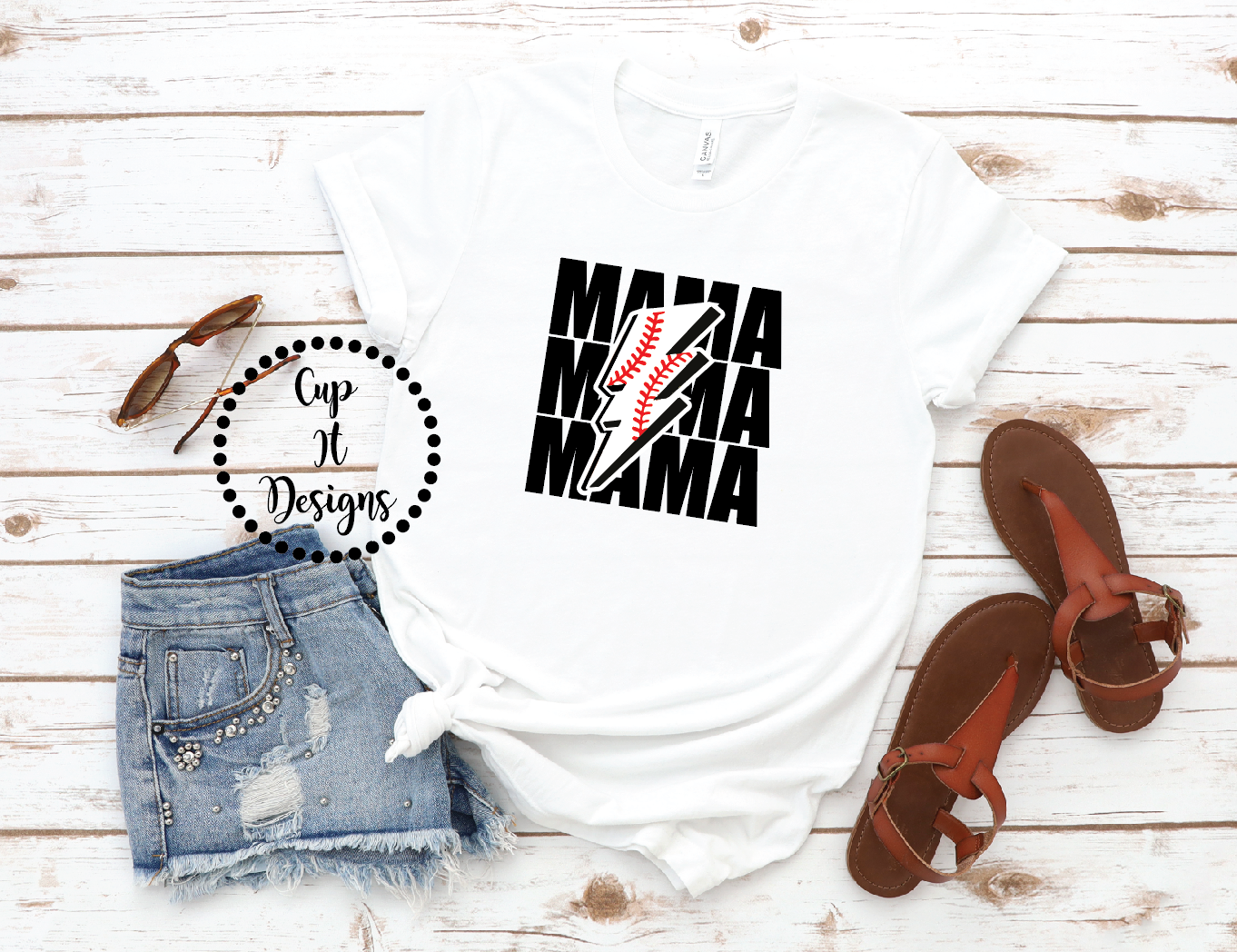 Baseball Mama Tee/Crewneck