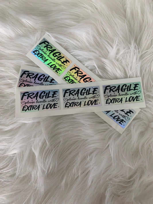 Fragile Small Business Mailing Sticker