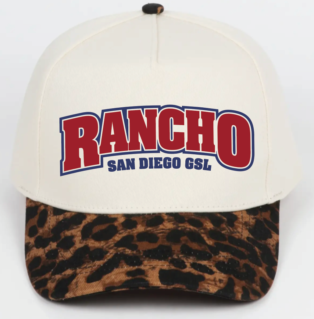 Tan/Cheetah Embroidered Hat