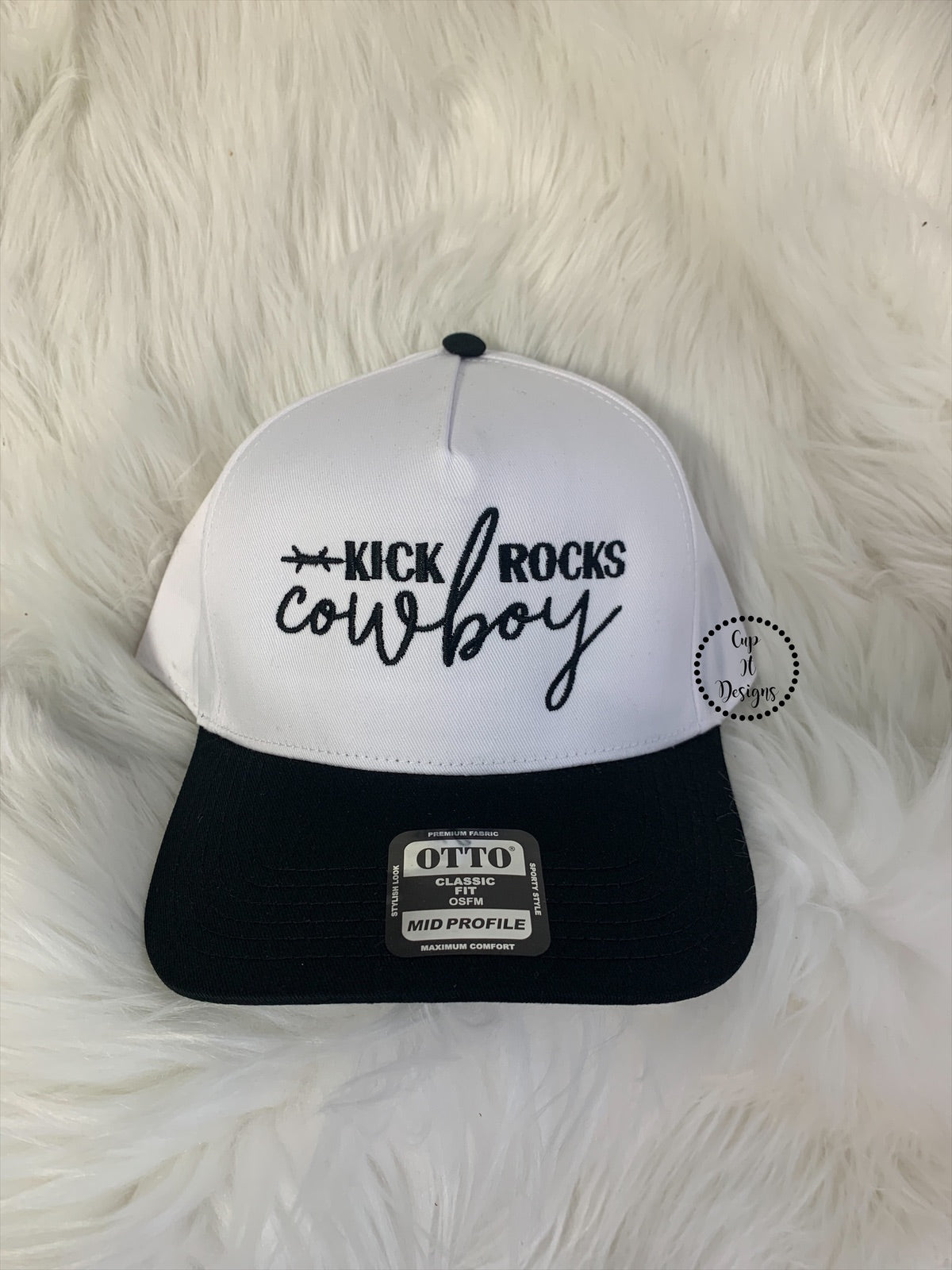 Kick Rocks Cowboy Embroidered Hat