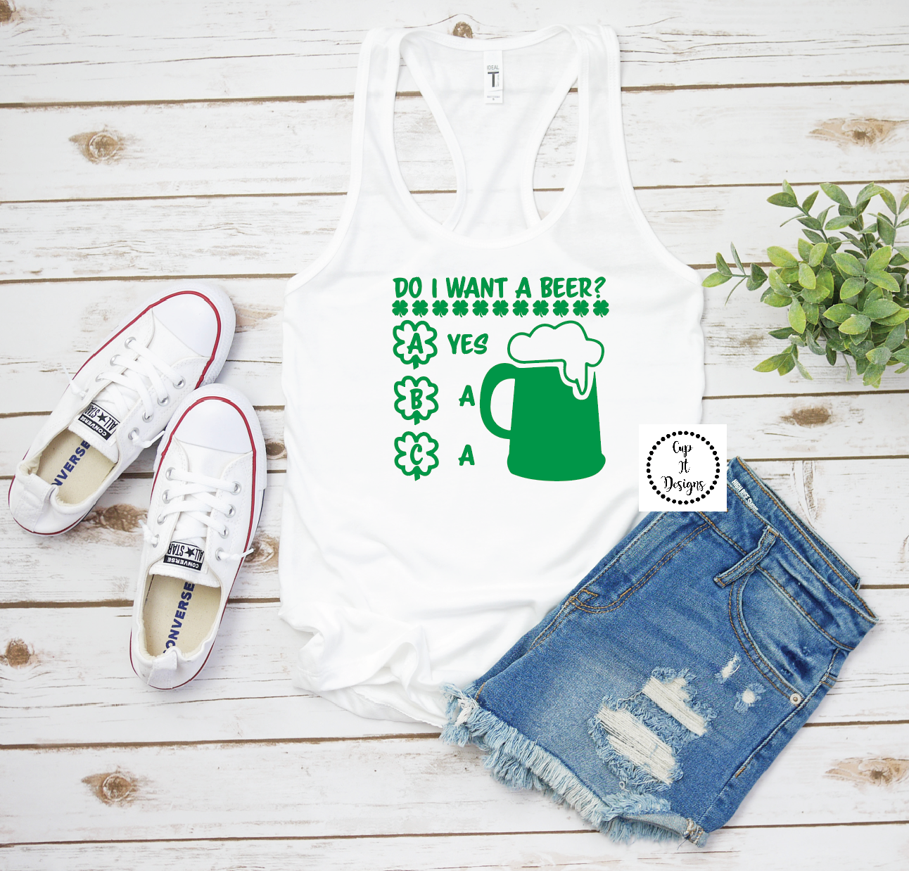 St Patty Racerback Shirts