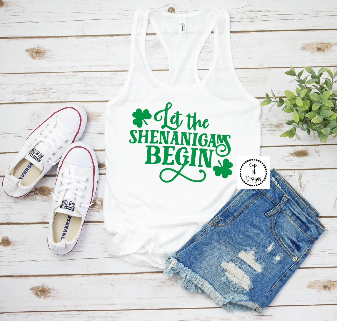 St Patty Racerback Shirts