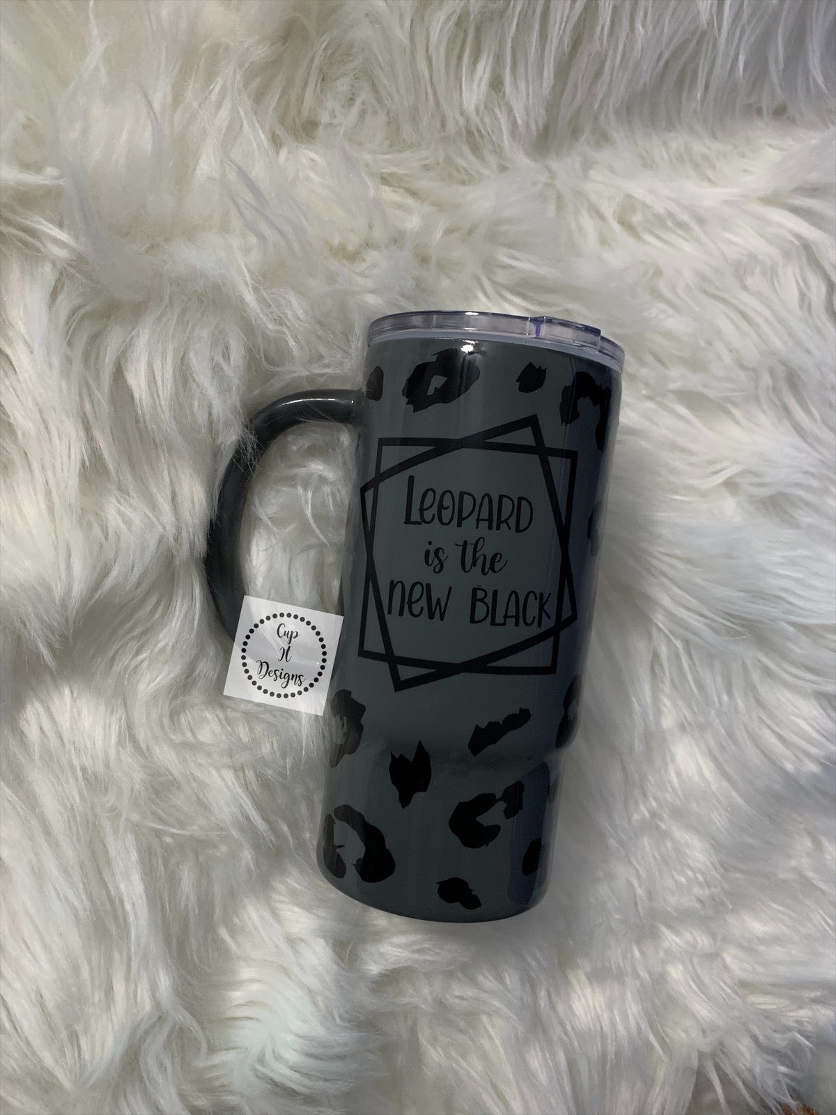 Leopard is the New Black Travel Mug