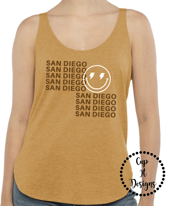 San Diego Smiley Tank