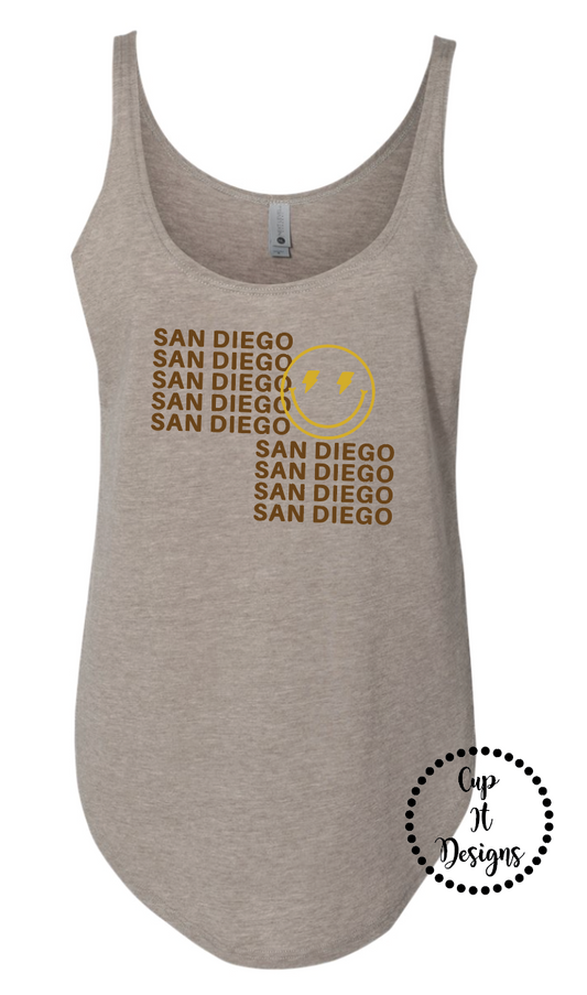 San Diego Smiley Tank
