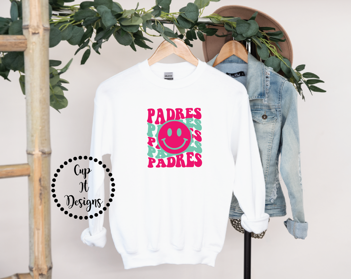 Padres Smiley Crewneck