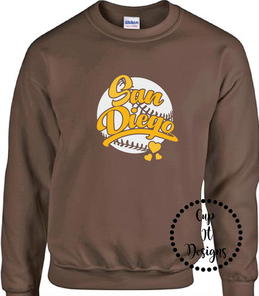 San Diego Baseball Crewneck