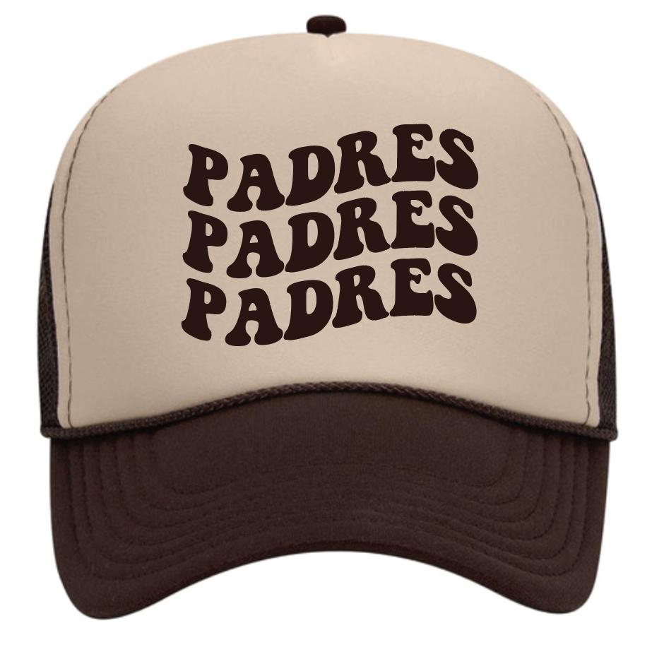 Padres Stacked Trucker Hat