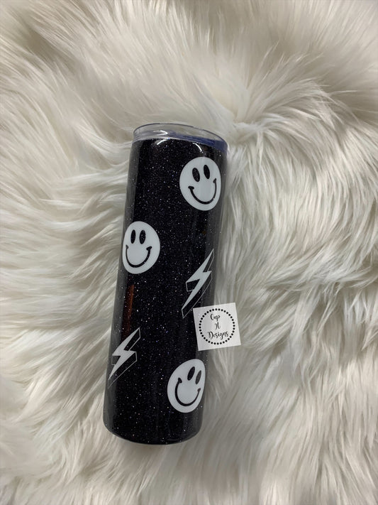 Smiley and Bolts Epoxy Tumbler
