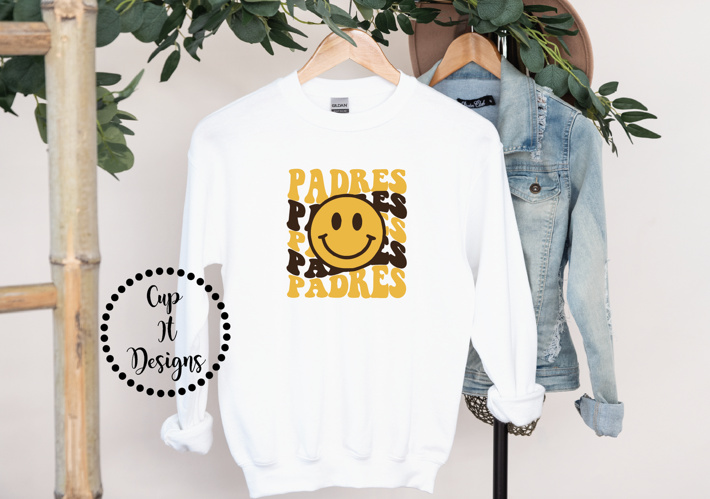 Padres Smiley Crewneck