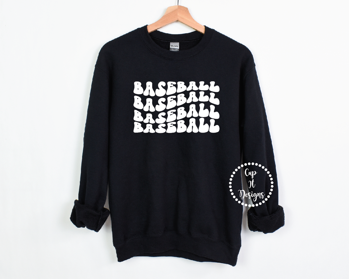 Baseball Stacked Crewneck