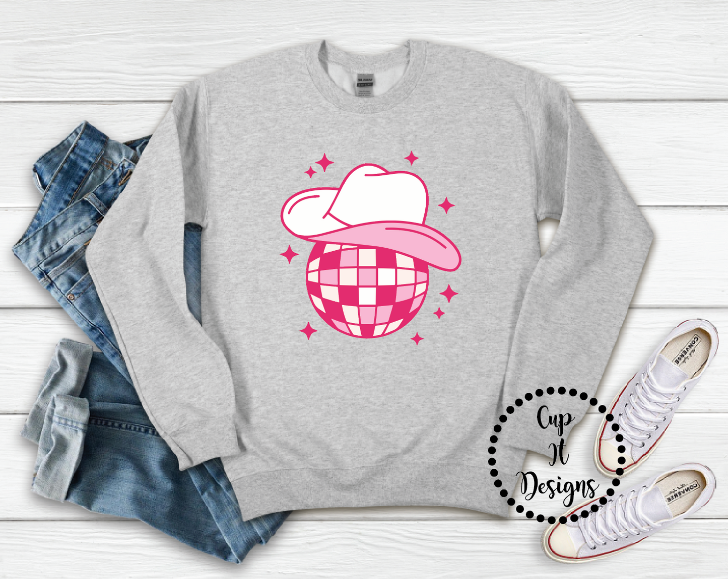 Cowgirl Disco Ball Crewneck