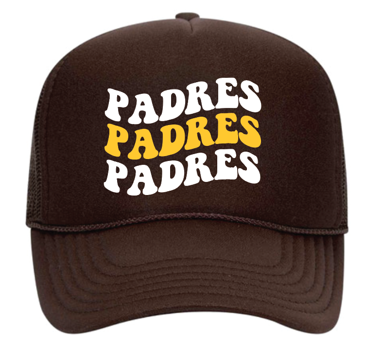 Padres Stacked Trucker Hat