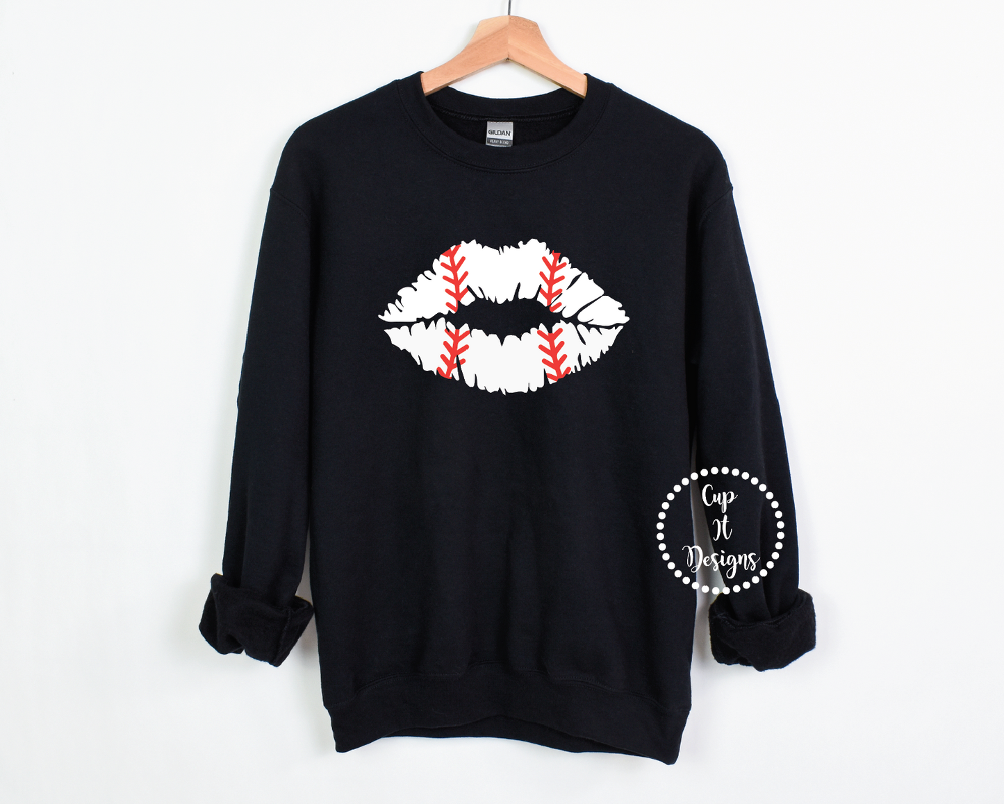Baseball Lips Crewneck