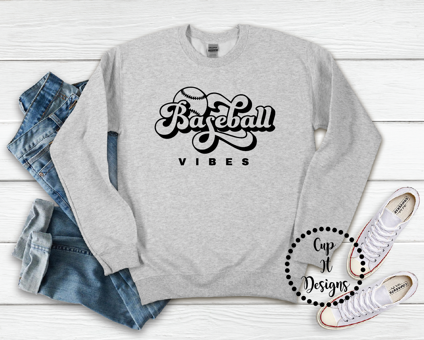 Baseball Vibes Crewneck
