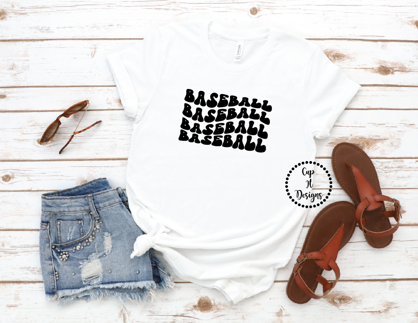 Baseball Stacked Tee