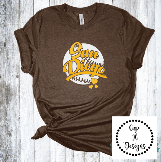 San Diego Baseball Tee