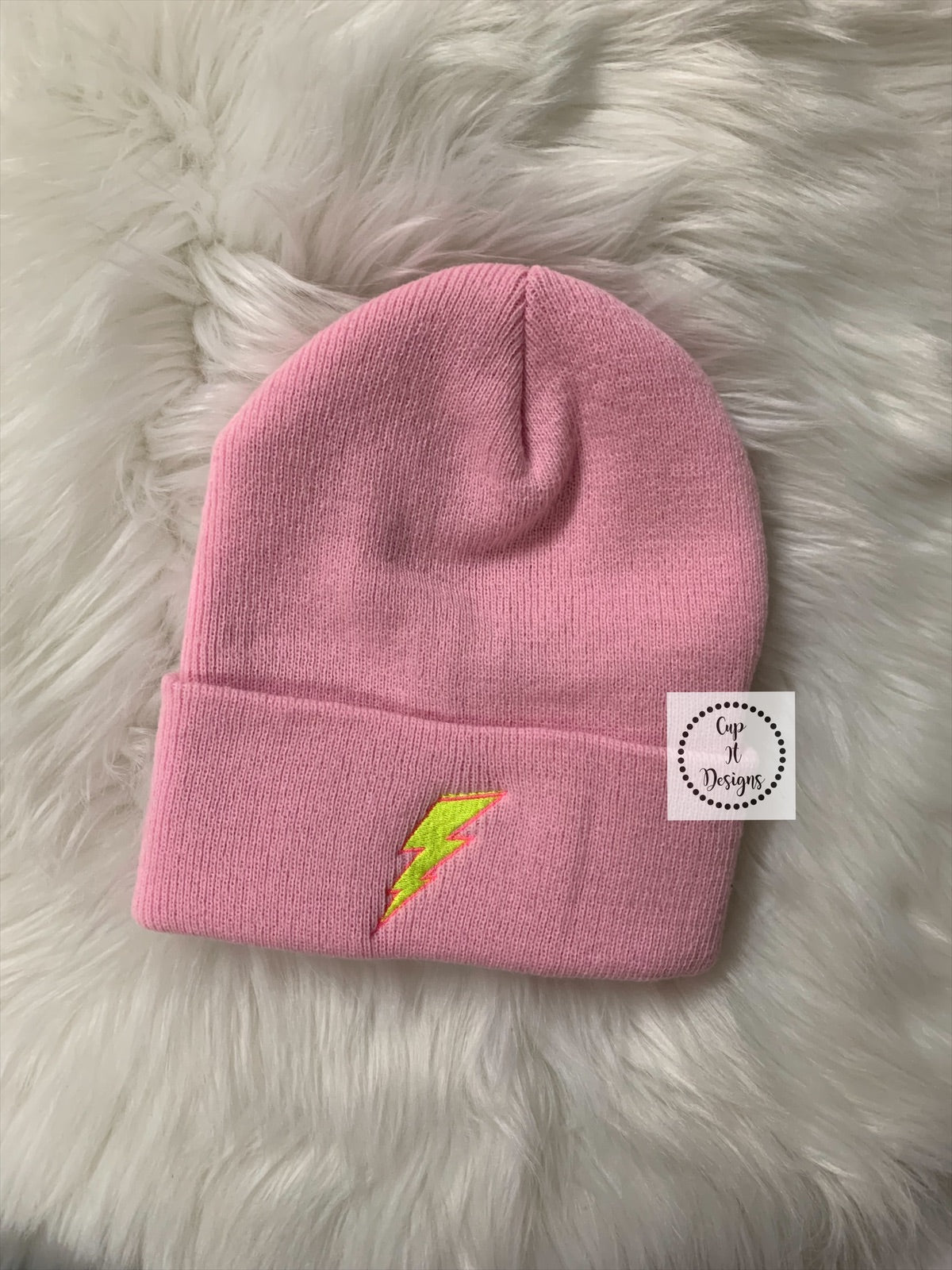 Two Tone Bolt Beanie