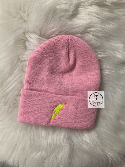 Two Tone Bolt Beanie